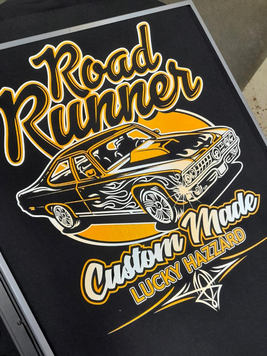 Merchandise made to order for the Lucky hazzard e-shop