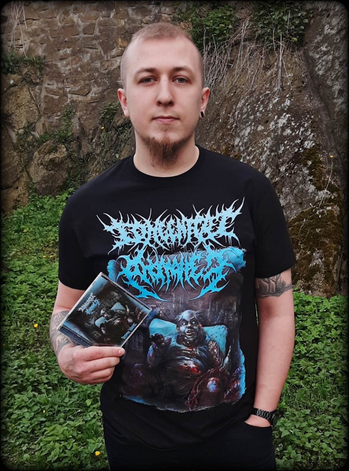 Merchandise for the death metal band Congenital Anomalies